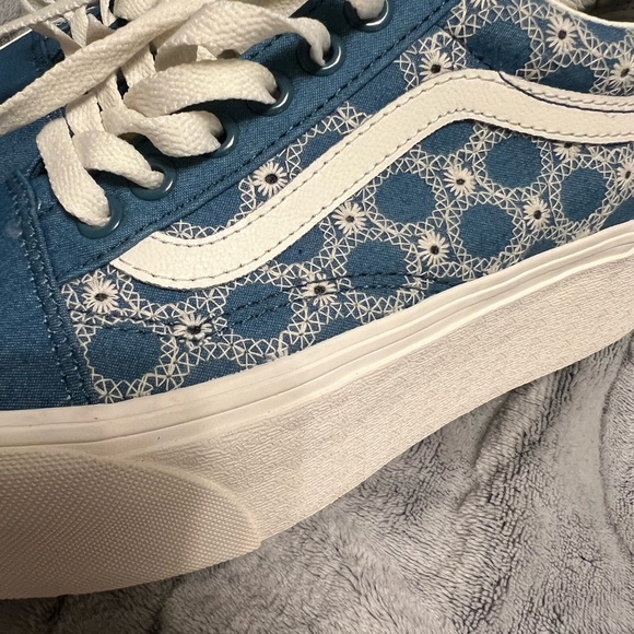NEW Vans Authentic Stackform Shoes W Size 8 or M 6.5 Denim Platform Sneakers - Picture 7 of 8